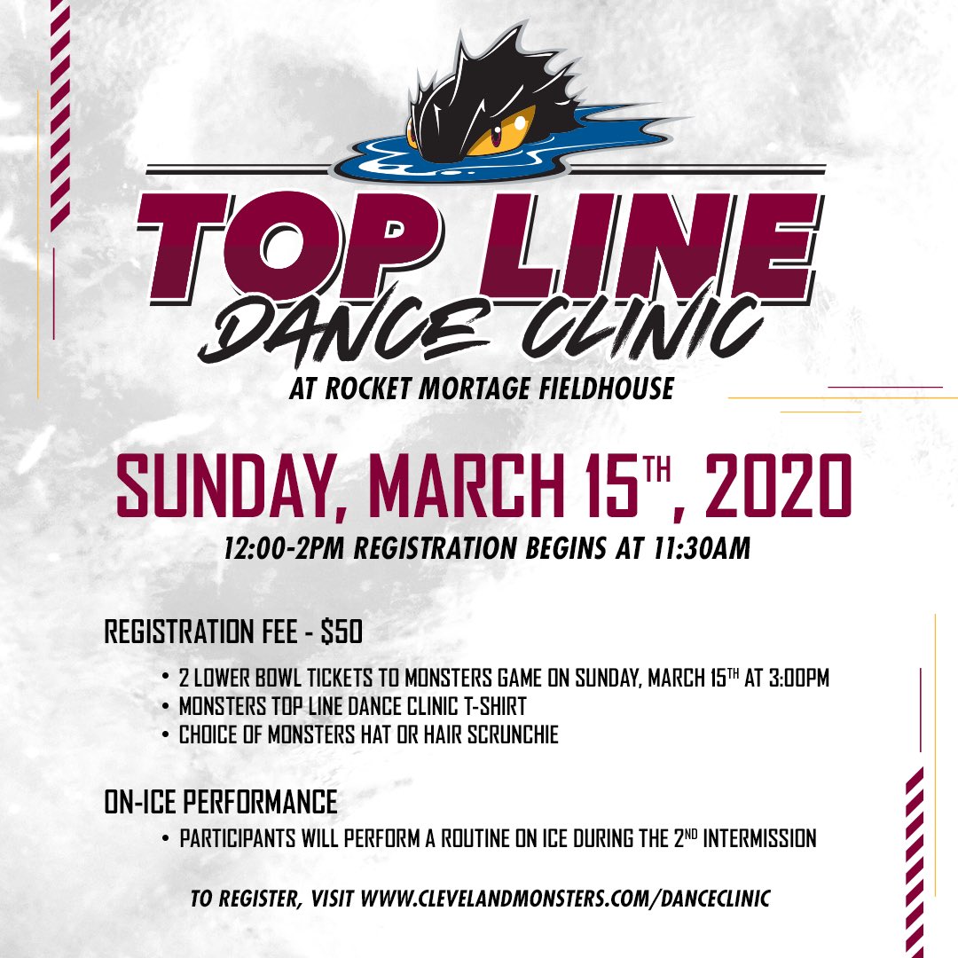 MonstersTopLine's tweet photo. We’re looking for all you young dancers ages 6-14 who want to come dance with us!! All participants will come learn from members of our team, perform a routine during the game on the ice, as well as get some cool merch! Registration is open now, can’t wait to see you there! https://t.co/KTnQsKNrfN