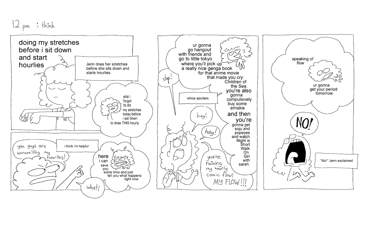 there are two wolves inside me. one is me. the other is me. they are arguing about nonsense. here have a comic. 