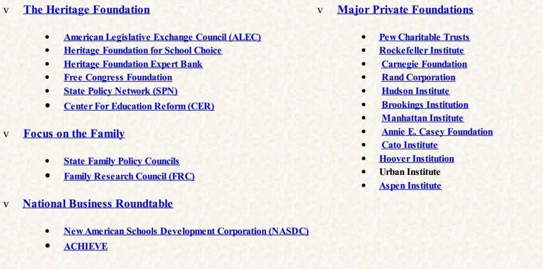 How  @Heritage Foundation-led conservative groups inc  #ALEC along with Religious-right members of  #CNP led supporters to rally behind  #CharterSchools. Behind the Conservative Curtain: Pseudo Grassroots Organizations Front for Corporate/Government Takeover  http://watch-unto-prayer.org/charter.html 