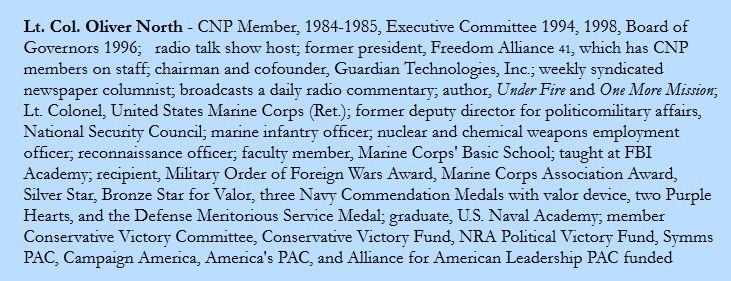 Of historical interest in the  #CNP is this invitation it sent to  #Reagan's CIA Director William Casey, of note for his role in  #IranContra. CNP member Oliver North was convicted for his role, without disclosing anything to investigators...A role model for today's tRumpists?
