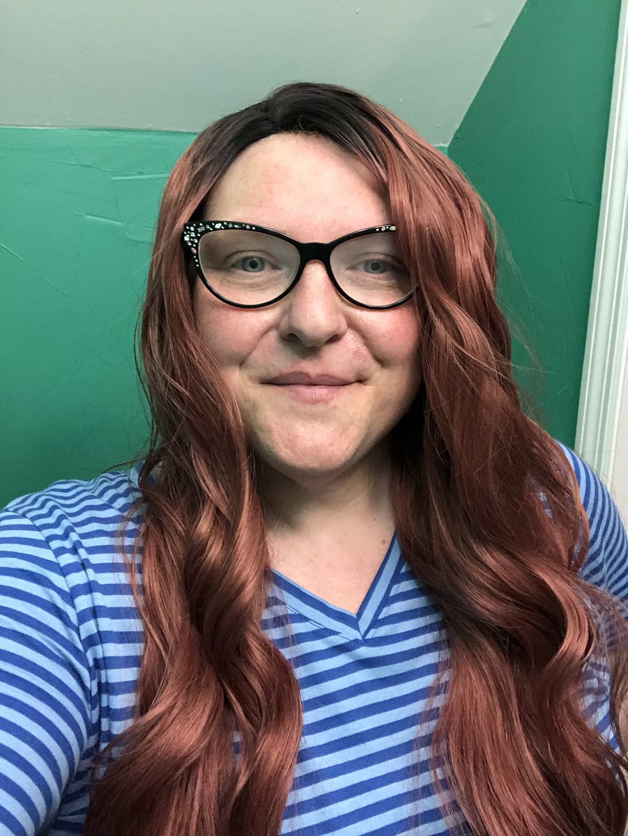 sharrocksm's tweet image. You like my hair? Gee, thanks, just bought it! #wigs #newhair #firstwig