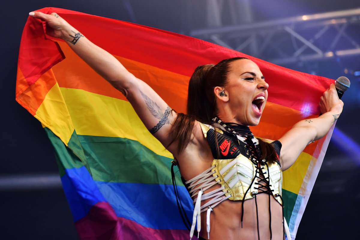 Mel C performing at Bristol Pride 2019. Photo by Dan Regan