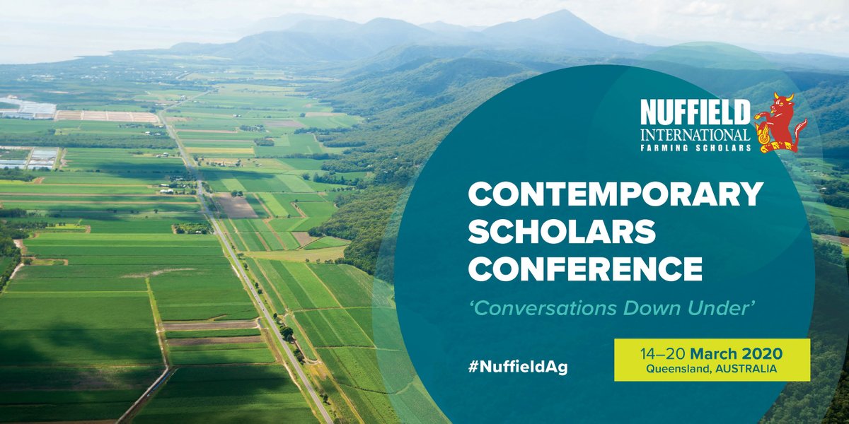 nuffieldaust's tweet photo. Less than six weeks until we host the 2020 Nuffield Contemporary Scholars Conference for all the global 2020 Scholars!
We thank our CSC partners:
- @RabobankAU (gold)
- @AgriFuturesAU (silver)
- Plus @ConPastCo and @cbhgroup for their support.
https://t.co/1acEzRUr44
#NuffieldAg https://t.co/4OYpka6P0x