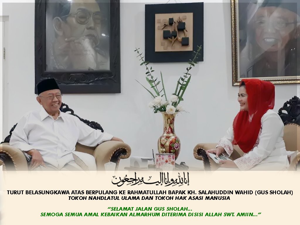 Innalillaahi wa inna ilaihi raaji'uun. Turut Belasungkawa atas berpulang Ke Rahmatullah Bapak  KH Salahuddin Wahid (Gus Sholah) Tokoh Nahdlatul Ulama dan Tokoh hak asasi manusia. 
Semoga amal kebaikan almarhum diterima di sisi Allah SWT, Amiin.
#selamatjalangussholah