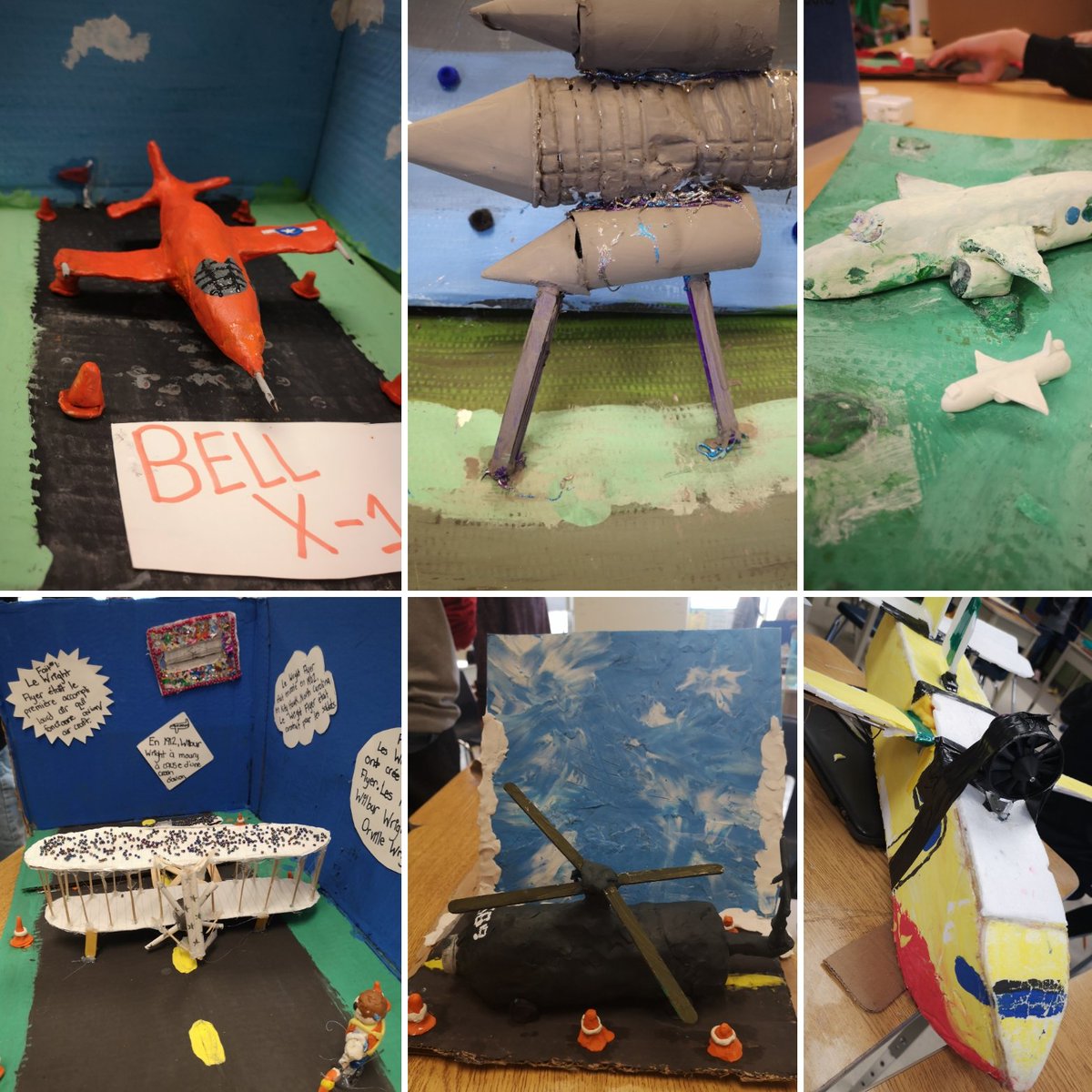 Model airplanes built last year by Gr. 6 students. They built models based on real existing aircrafts to support their learning of aerodynamics, the properties of air and Brenouilli's principle. Can't wait to see this year's planes! #aups #gradesixscience #crosscurricular