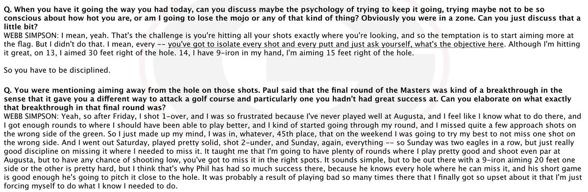 Squares2Circles's tweet photo. Webb is a case-study of what a detailed and strategic approach to golf can yield. https://t.co/u8VcvXCcdv