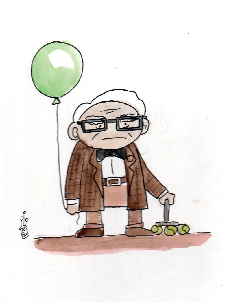 Day 34 – Up (2009): Carl Fredricksen \, image size:792x1043