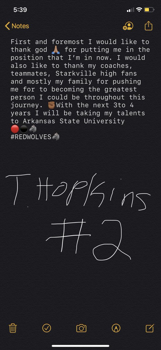 tyresehopkins1's tweet photo. Committed 1000% Arkansas State University 🔴⚫️🐺 https://t.co/LSeCcBWoZb