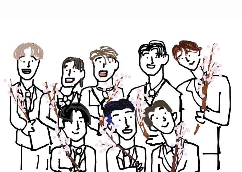 drawing ateez really poorly every day until I see them live: a thread