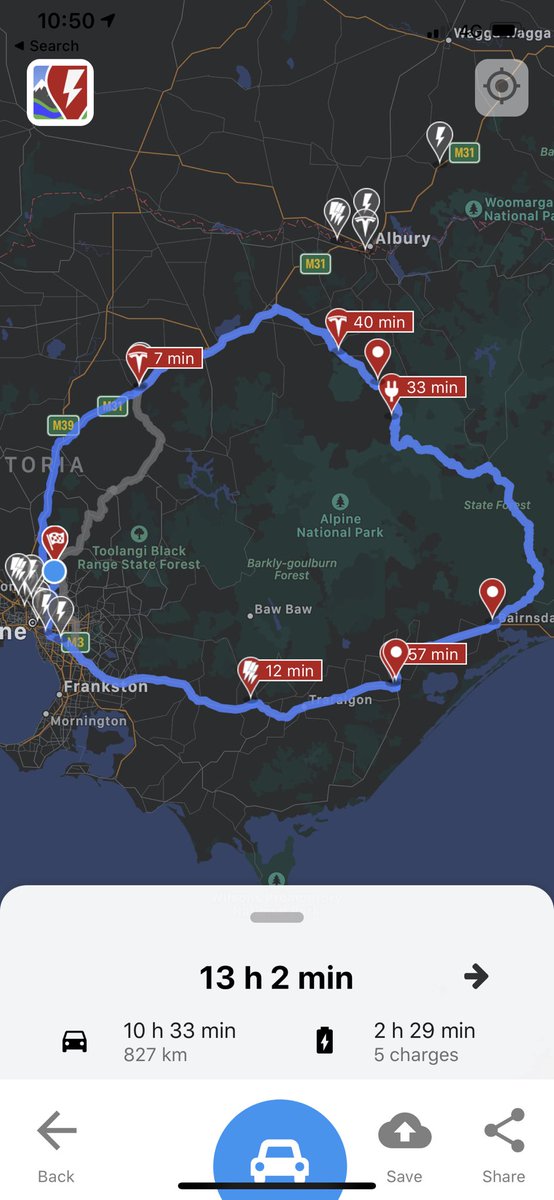 MelbTeslaMatt's tweet image. Loose road trip plan for the next 2 days. Spending the night in Apollo 😁
@tesla #Model3Au #model3