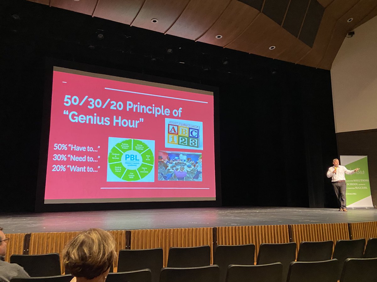 KeriSimacek's tweet image. “Create a place where school is a place where students want to learn.” Don Wettrick #springcesa6