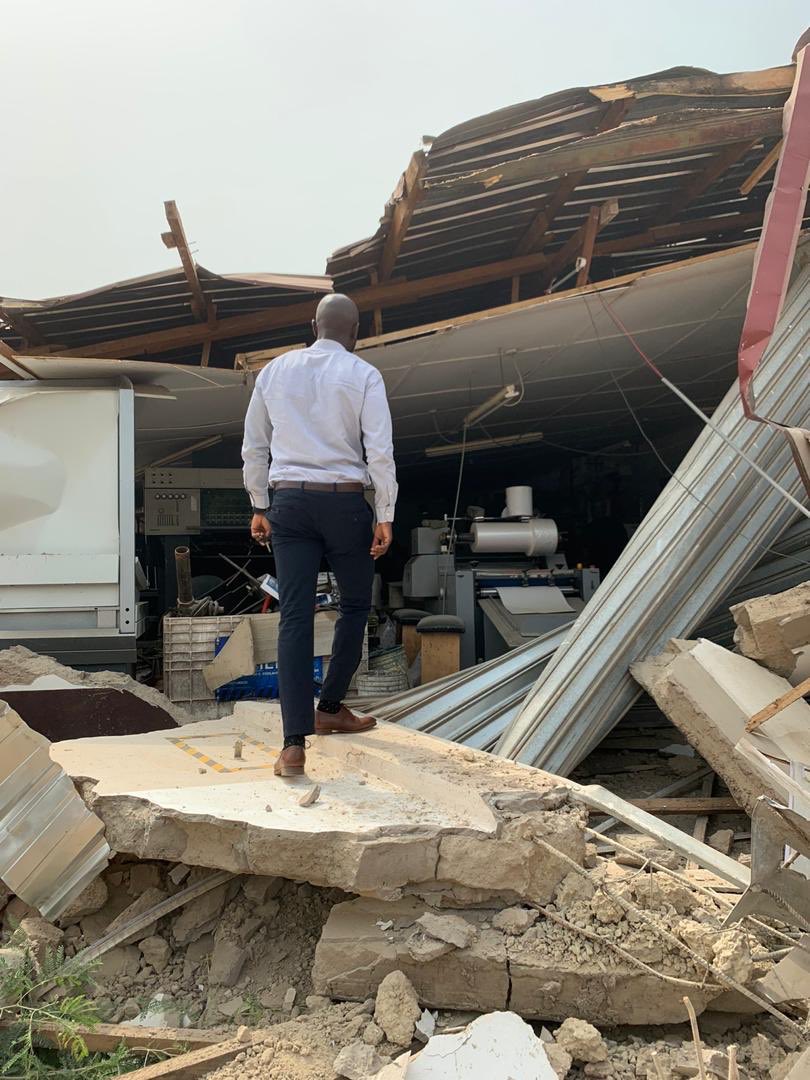 CheEsquire's tweet photo. “We built this factory  10yrs ago, we’ve installed new equipment, there are even new ones that are currently under installation and these cost us $10 million but we got here and the whole factory with everything inside has been demolished by the govt” https://t.co/MADOx1Gnbg