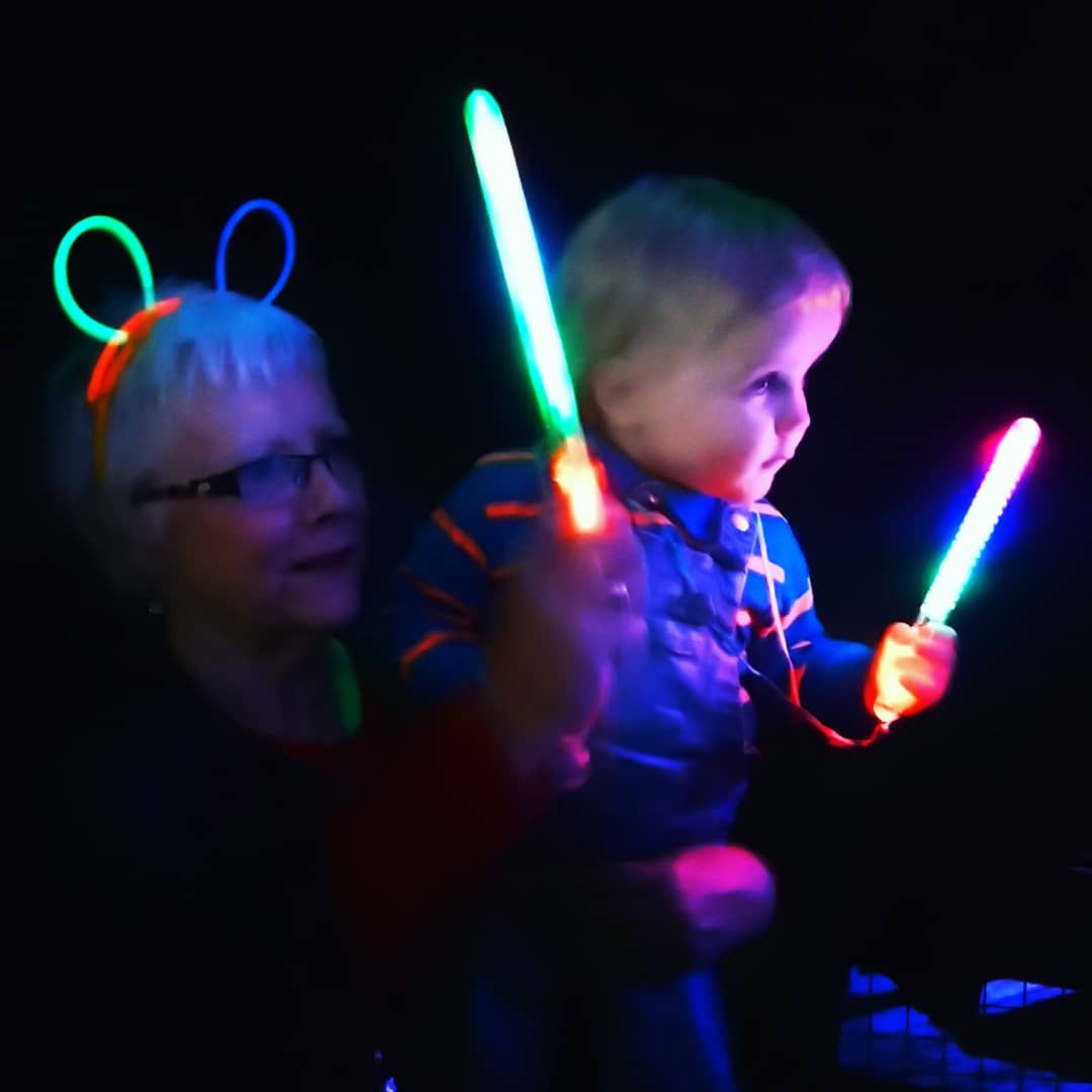 diggersanddinos's tweet photo. Too old, too young to rave? Nah! ๐๐ปWe had a brilliant time at @HappyfaceRave yesterday! #sundayfunday #gettingdownwiththekids #mystokestory oh, and if you were wondering 65 years and 15 months but I'm not telling you which one is which! ๐ #lovemymum https://t.co/rc6lqfU74M