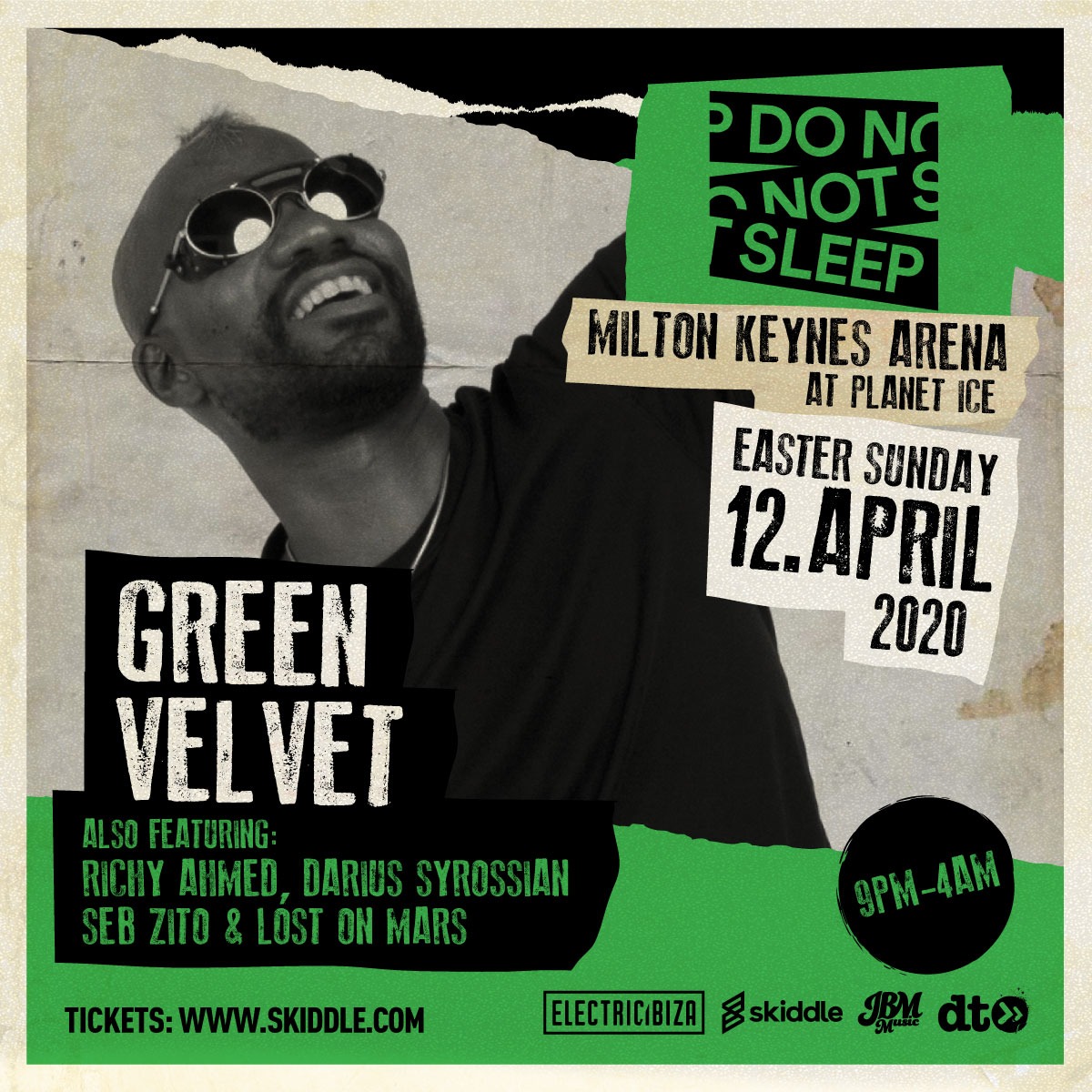 DoNotSleepIbiza's tweet image. Milton Keynes! @GreenVelvet_ is in town on April 12th, be there! #DoNotSleep #Ibiza