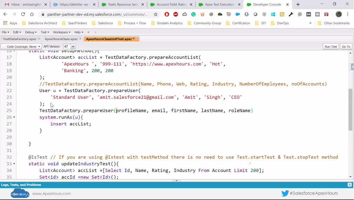 ApexHours's tweet image. @cloudyamit is on fire. Join him to learn about Test Classes.

#ApexHoursDev
