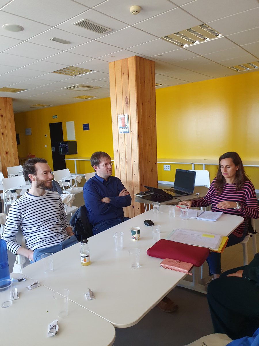 DistantReading's tweet image. Earlier today, @christof77 and @jtonra were interviewed by Cristina Fernández of @malagahoy_es about #DistantReading and our Action's activities.