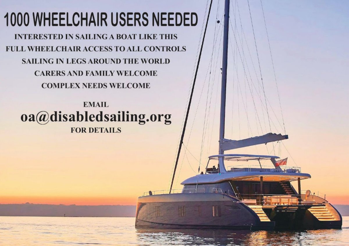 assistivetechco's tweet photo. .... in place to build and fund it. Email oa@disabledsailing.org to register your interest, the more interested, the easier and earlier they can start building !
#morethansailing #Sailability #assistivetechnology #accessibility #superyacht #disabledsailing #makingthingspossible https://t.co/2e9dxY8jNu