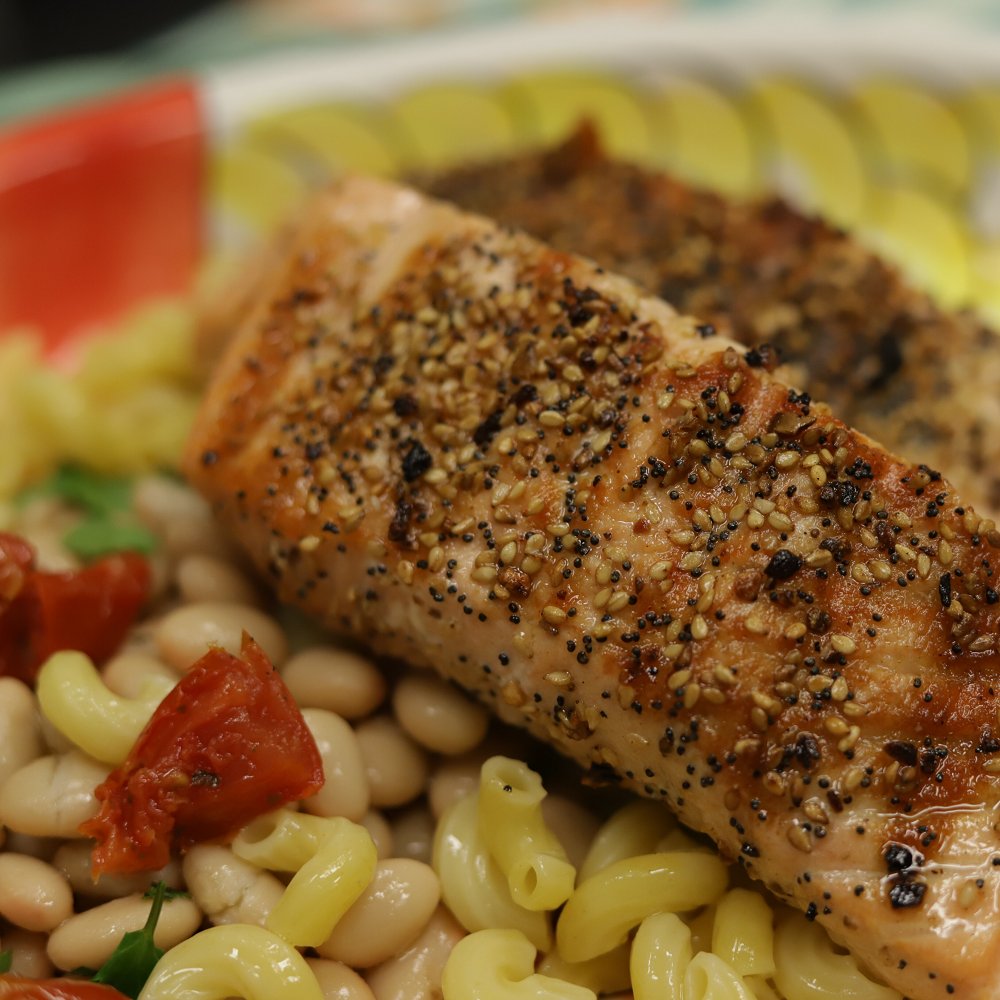 EuclidFishCo's tweet image. High end, craft raised @SkunaBay Salmon is available for both Wholesale and Retail customers in the Market! We’ve got lots of suggestions on how to prepare it - check out Terrie’s video on YouTube for this delicious Everything Bagel Seasoned Salmon!