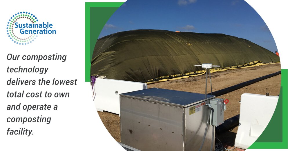 SustainableGen1's tweet photo. Our #composting technology delivers the lowest total cost to own and operate a composting facility.  We help you secure a positive return on your investment. Learn more about our systems today: https://t.co/kwzxcKVrvU https://t.co/FQnZ9xfszb