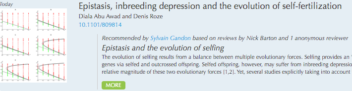 PCIEvolBiol's tweet photo. 2/2 Recommended by Sylvain Gandon (#CEFE @CNRS @umontpellier) for @PCIEvolBiol based on published #peerreview by Nick Barton (@ISTAustria) & an anonymous reviewer #OpenScience https://t.co/K9FuPWNo7u #Epistasis #inbreedingdepression #evolution #selffertilization #selfing https://t.co/gAwHEBOEQA