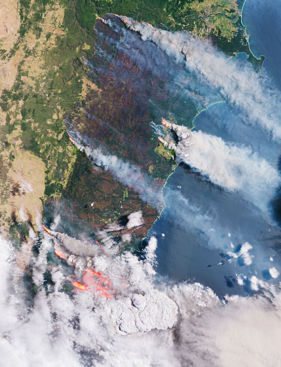esa_aeolus's tweet photo. Starting today, #Aeolus will be measuring stratospheric aerosol layers caused by the recent #Australia #bushfires using new special vertical range bin settings. It will be the first time aerosol particles and Mie winds will be measured by Aeolus from an altitude of up to 29 km🛰️ https://t.co/t6hxqgU2Bi