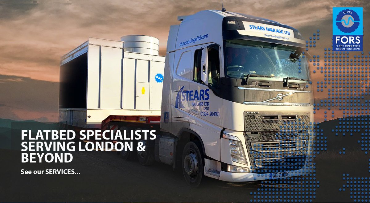 Stears_Haulage's tweet photo. If you need a quote from a FORS Silver accredited haulier, contact us on 01304 204101, or email us Stearshaulageltd@btconnect.com

Whether it's a large project or a one off, we can help.
#FORS #Haulage #Fleet #CentralLondon #Construction #AirConditioning  #Transport #Volvo #CLOCS https://t.co/Hh9idunhct