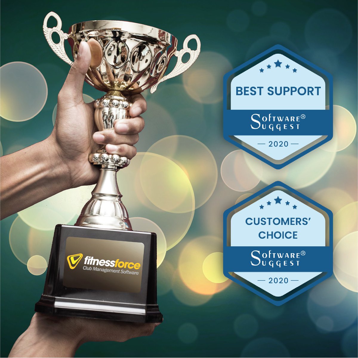 FitnessForceSft's tweet photo. FitnessForce feels proud to have been selected for the 'Customer's Choice' &amp; 'Best Support' awards from the prestigious @SoftwareSuggest &amp; extends a profound gratitude to all our customers who continue to benefit from our software! https://t.co/IDqSAH9L4b
