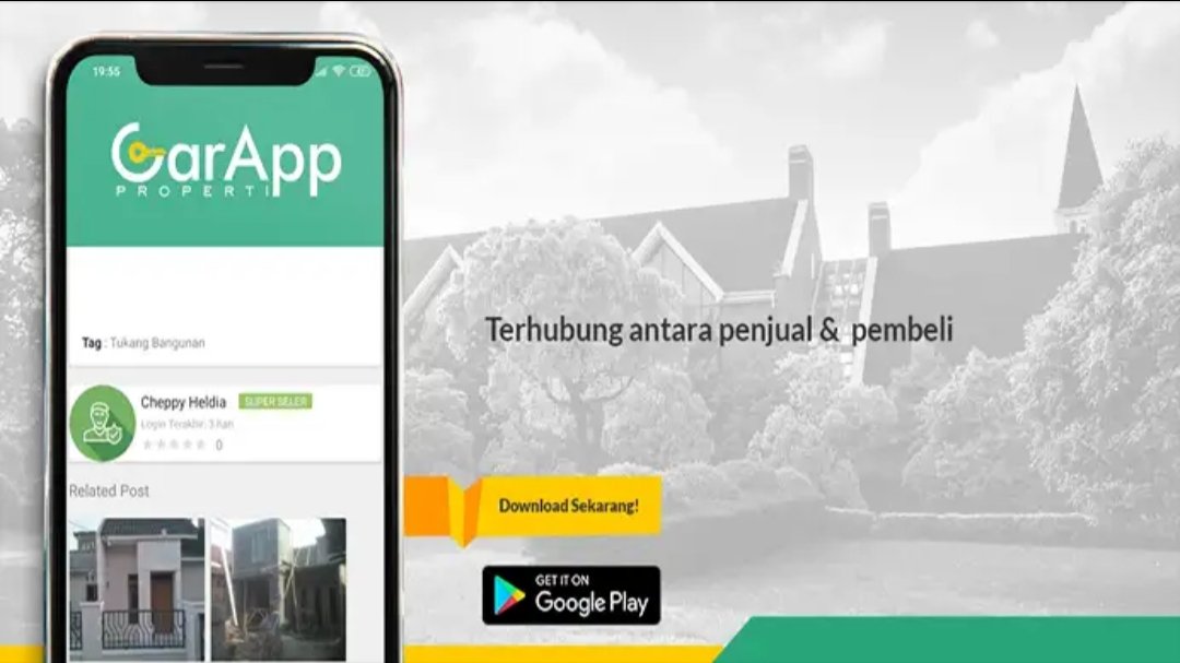 Jelajah iklan propertimu, GarApp Properti menghubungkan langsung antara penjual dan pembeli !
.
.
#Properti #Property