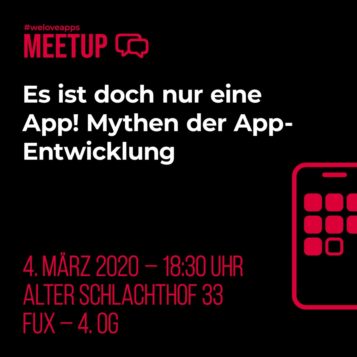 letsdev's tweet photo. Willkommen zu unserem let’s dev Meetup! 💬

Wir haben spannende Vorträge zum Thema „SwiftUI“ und „Mythen der App-Entwicklung“ vorbereitet. Alle Infos unter: https://t.co/kMYIdTS431

Kommt am 4. März vorbei! Wir freuen uns!

#app #meetup #Karlsruhe #dev #development #ios @MeetupDE https://t.co/x0OcReIUjQ