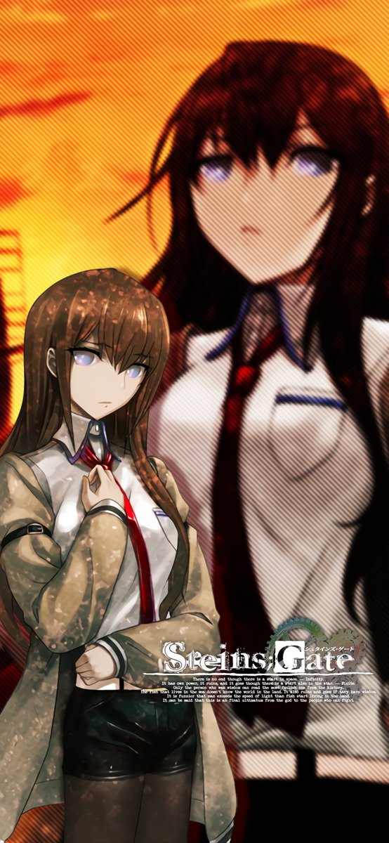 じょにーp V Twitter Iphone壁紙 Iphoneロック画面兼用 Steins Gate 牧瀬 紅莉栖