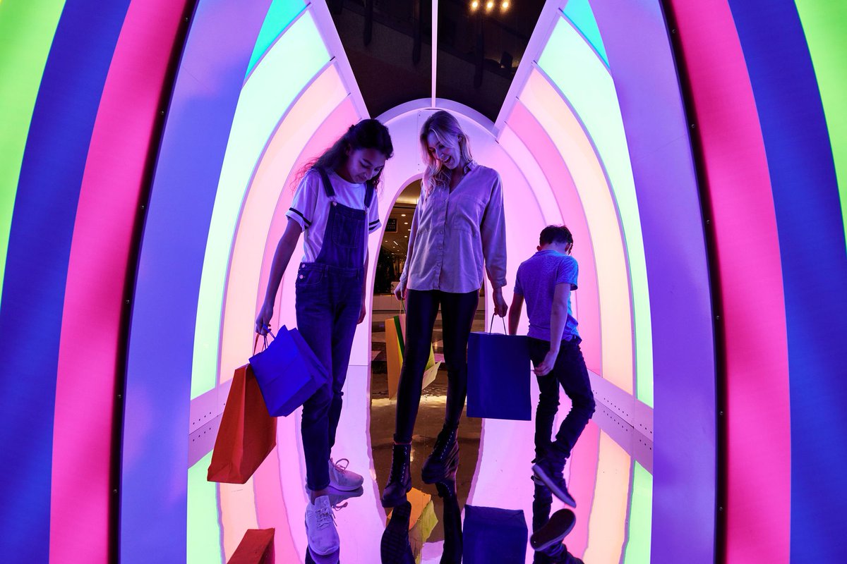 Walk in ‘light houses’ are popping up inside intu shopping centres. This enlightening experience boosts footfall, dwell time and brightens the mood of millions of visitors using the psychological benefits of colour... See more on our instagram: instagram.com/p/B8qg72khVFG/