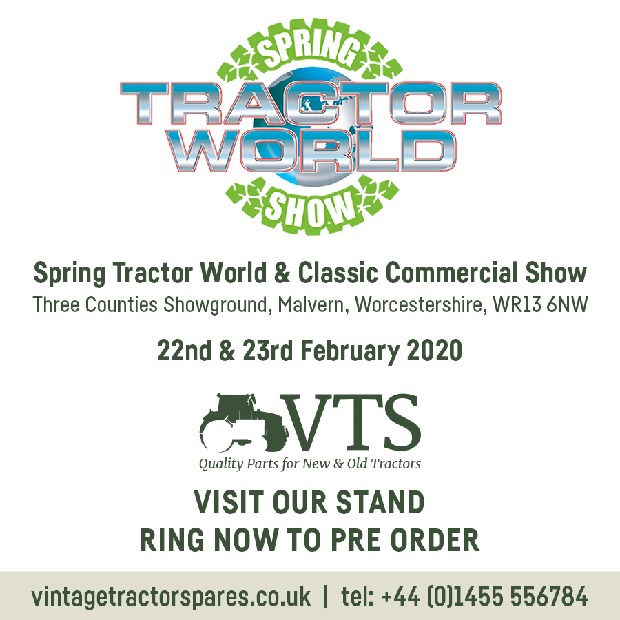 Visit us at our stand this weekend 22nd &amp; 23rd February at the Spring Tractor World Show, Malvern, Worcestershire. Ring to pre-order your parts now vintagetractorspares.com #tractorworld #vintagetractors #classictractors