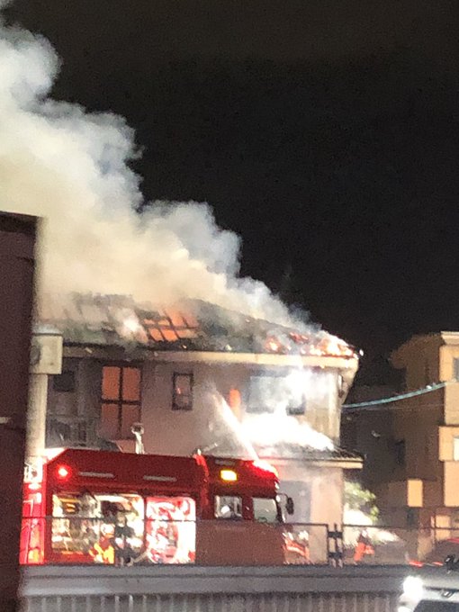 火事 国道19号沿い勝川付近で火災 規制で渋滞中 春日井市大和通で火柱あがる 現地動画画像 ヤバイ まとめダネ