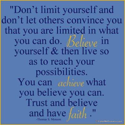 vonganimasondo's tweet photo. Don’t limit yourself. 
Believe in yourself.
“Whatever the mind of a man can believe in, it can achieve” https://t.co/LQiiarKQ2b