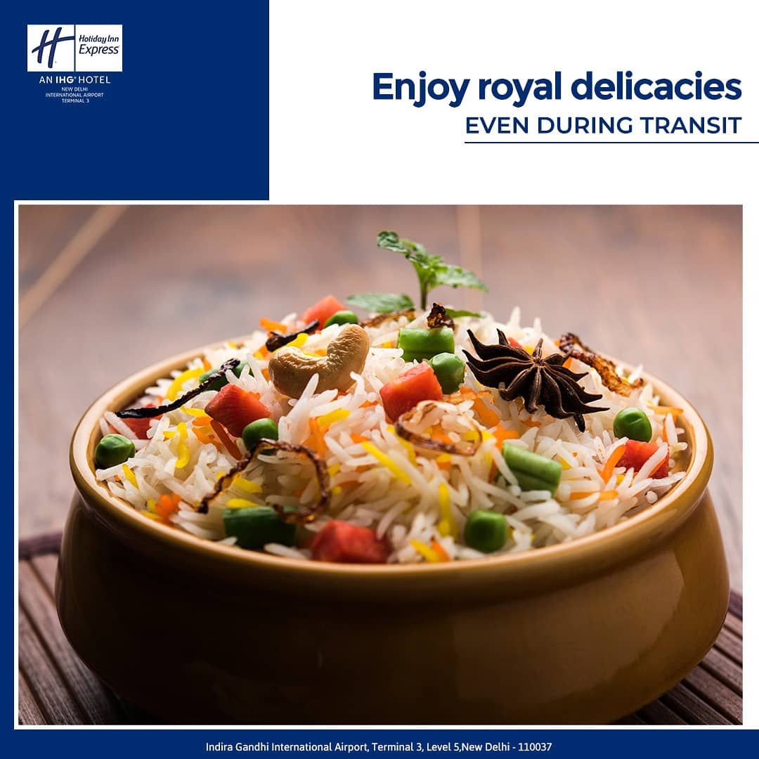 Holiday_InnExp's tweet photo. Biryani for the win! Relish a culinary experience with royal dishes galore at Holiday Inn Express
For reservations, contact - +91 11 45252000
Visit us at: https://t.co/w1lutk1YAu
#HolidayInnExpress #holidayinnexpressnewdelhi  #biryani #biryanilove #cravings #Delhi #delhiairport https://t.co/TEdG1leJJV