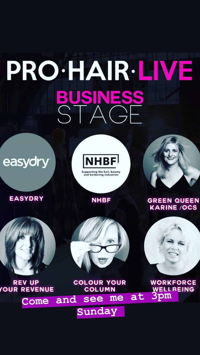 LinnyNewman's tweet photo. So excited to be on the Business stage @prohairmag #prohairlive on Sunday 23rd February at 3pm Looking forward to seeing you all there & having frank conversations about productivity, creativity & working to your full potential #hairdresser #salonowner #salonbusiness #creativity https://t.co/RMi96Yt5zs