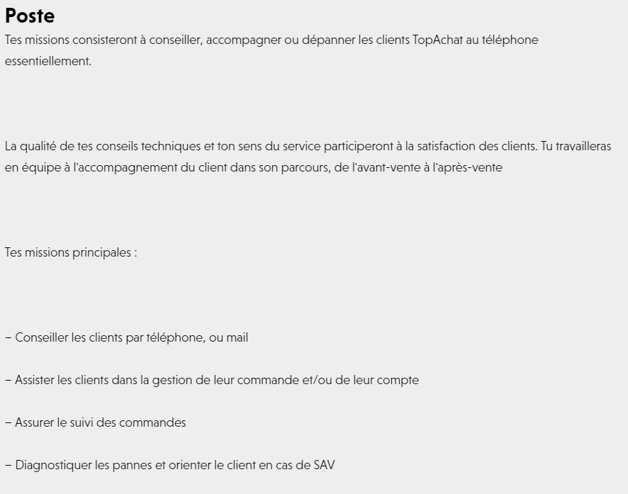 #Job 💙 Passionné(e) de Hardware, tu montes tes machines et conseilles tes potes sur leurs achats matos ? Tu es motivé(e) pour mettre à profit toutes tes connaissances techniques ? :)

Rejoins la team comme conseiller(ère) technique ! 💪 #Lyon #CDD 

effektiv.fr/offres-demploi…