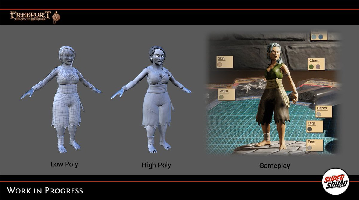supersquadgames's tweet photo. We at Super Squad are proud of our artists and wanted to share today the incredible work that they do, specially what is hidden behind the scenes!!!

#gamedev #pathfinder2e #pathfinder #gameart #pathfindercharacter #indiedev #madewithunity https://t.co/A6MC2KNAno