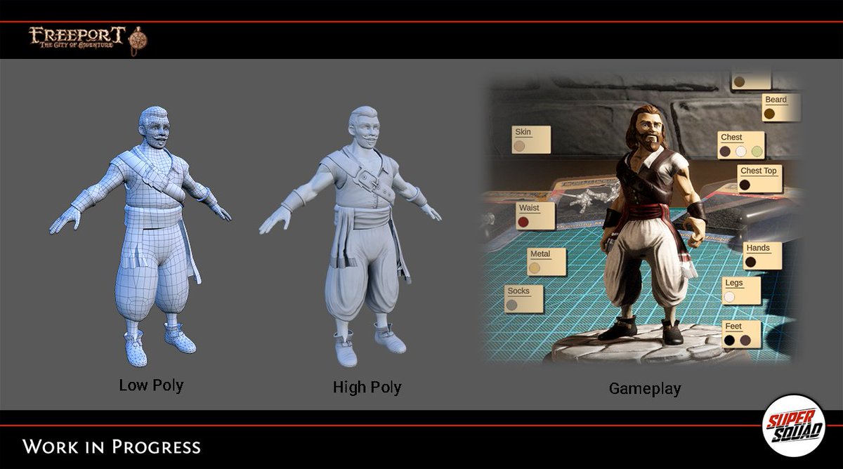 supersquadgames's tweet photo. We at Super Squad are proud of our artists and wanted to share today the incredible work that they do, specially what is hidden behind the scenes!!!

#gamedev #pathfinder2e #pathfinder #gameart #pathfindercharacter #indiedev #madewithunity https://t.co/A6MC2KNAno