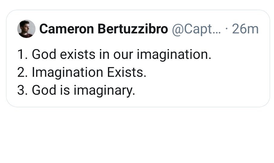 MikeWhingerii's tweet photo. My main man with the logic.
Only the biggest brains can understand our Lord and Saviour #jesus #JesusChrist #atheist @MikeWhingerii @CapturingChrist https://t.co/kuBoI6EywA