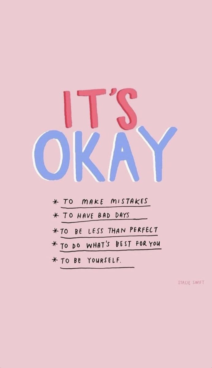 BrookManchester's tweet photo. It's okay AND it's okay to tell others the same. We all make mistakes. #HealthCoach, #Healthyliving, #itsokay #notperfect https://t.co/X4afQ7wM4U