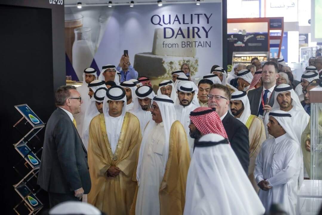 The fantastic <a href="/Gulfood/">Gulfood</a> show in Dubai. 6 great companies on the <a href="/AHDB_Dairy/">AHDB Dairy</a> stand and a morning visit from HH Sheikh Hamdan Bin Rashid Al Maktoum #britishdairy