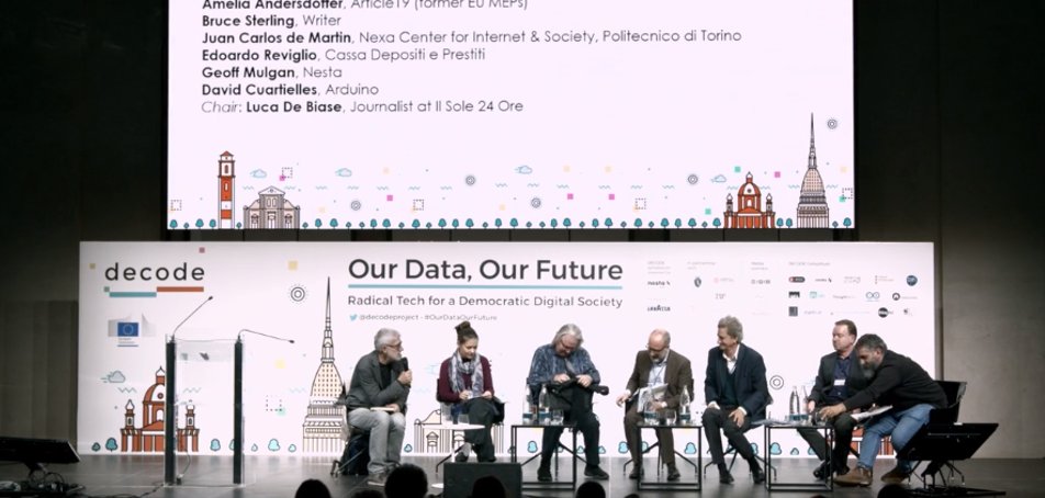 decodeproject's tweet photo. 📌On Day 2 of #OurDataOurFuture we heard @paulmasonnews, @geoffmulgan, @bruces, @teirdes, @demartin & Edoardo Reviglio discussing the need for Democratic Control of Data, Platforms and AI, chaired by @lucadebiase.
🎞️ Watch the full discussion here ➡️ https://t.co/xw2BQ6Lysu https://t.co/t0EkX3RV7m