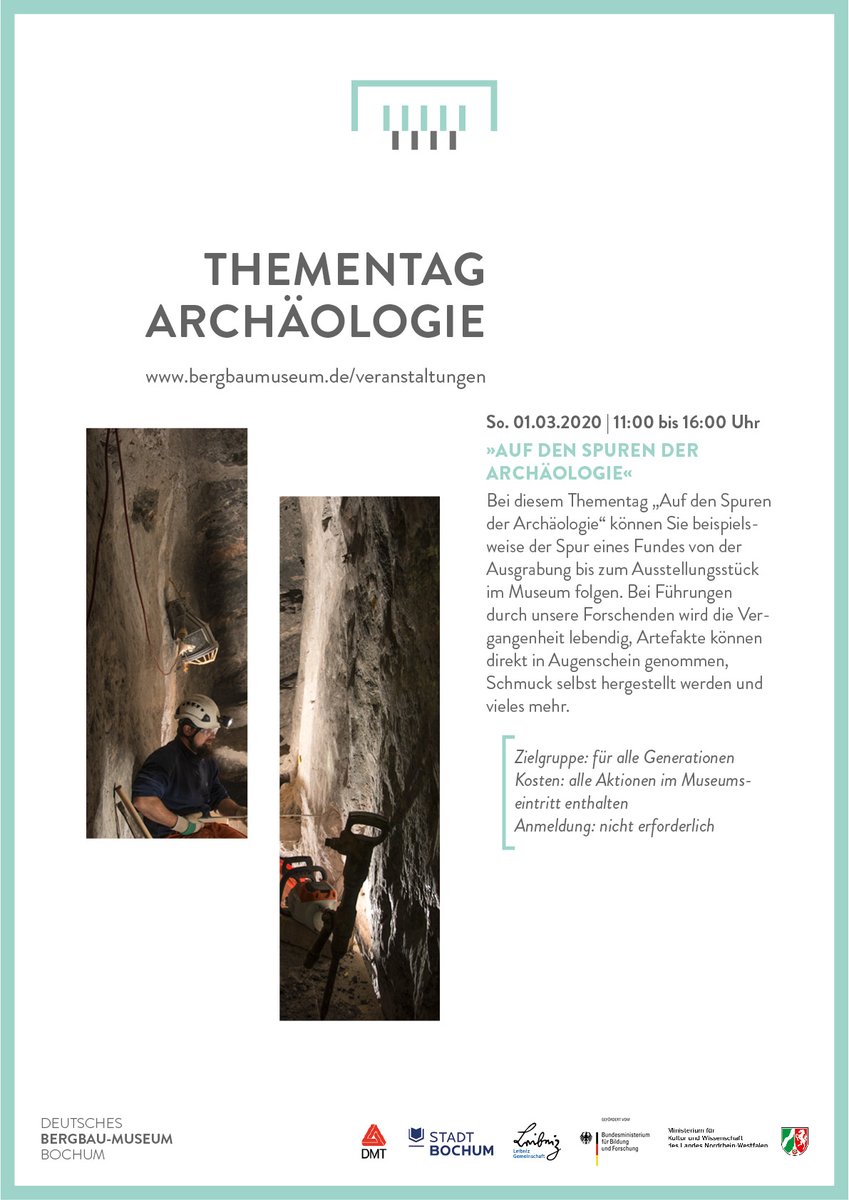 Am 1. März können Besuchende aller Generationen ab 11 Uhr beim Thementag „Auf den Spuren der Archäologie“ einem Fund von der Ausgrabung bis zum Ausstellungsstück im Museum folgen. Auf dem Programm stehen Führungen, Filme &amp; Aktionen.