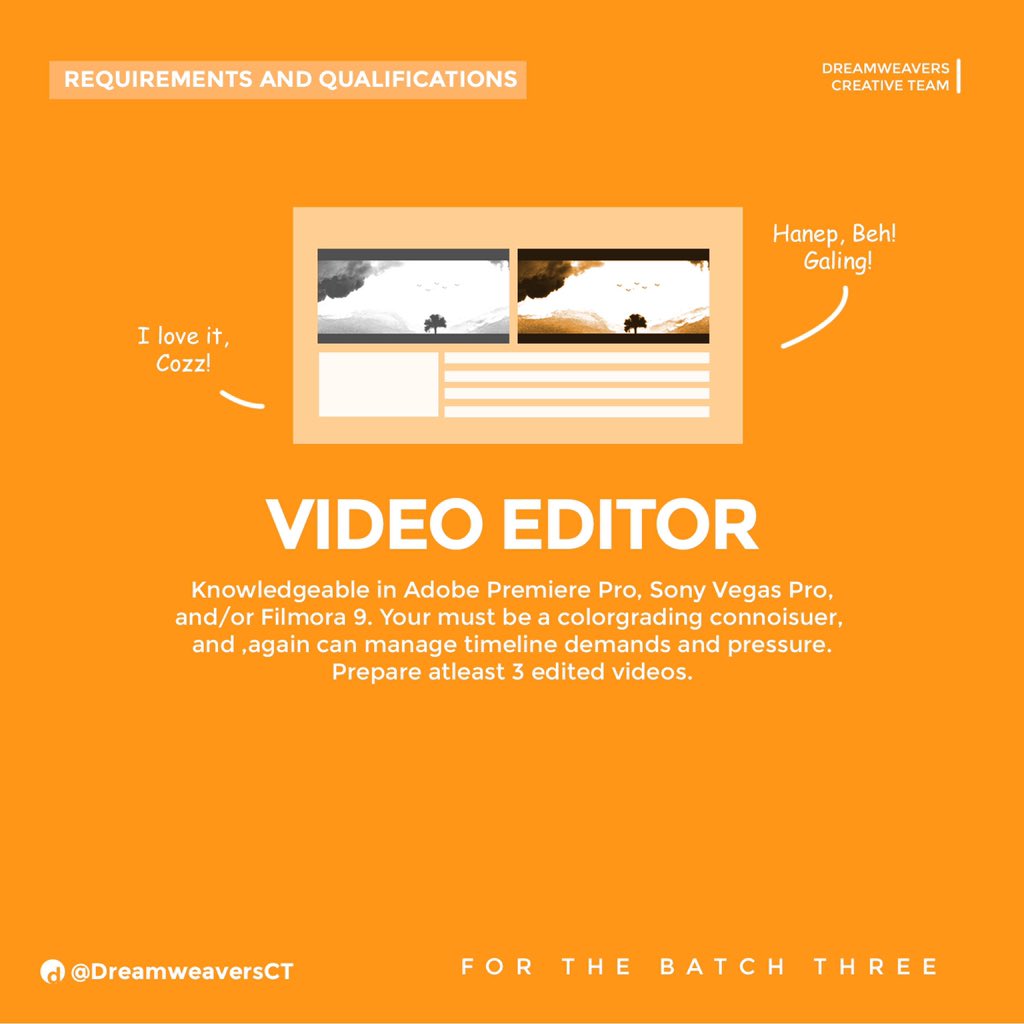 DreamweaversCT's tweet photo. VIDEO EDITOR https://t.co/Z5k5TkwQMT
