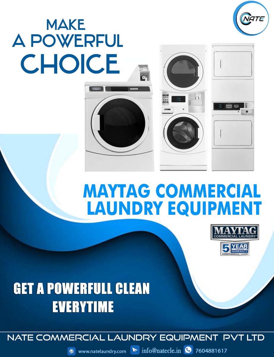 NateCommercial's tweet photo. Are you Looking for Commercial Laundry Equipment?

NATE CLE offers machine sales with Technical support and Services

Call us>> +91 76048 81617
Visit>>https://t.co/xt833YlAr5

#LaundryBusiness #Dryer #Washer #LaundryEquipment #WashingMachine #TechnicalSupport #Services #SaleIndia https://t.co/k5wwAJd5Tj