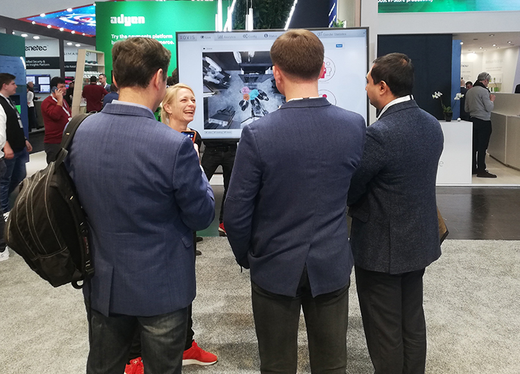 xovis_ag's tweet image. A day without a smile is a lost day! The @EuroShop is in full swing! Come and meet our team and our partners. And remember: @SiliconWaves Ronny Max is here, and there will be the next TED Talk at 2 PM! #boothG27 #hall6 #instoreanalytics #customerexperience #xovisphere #smile