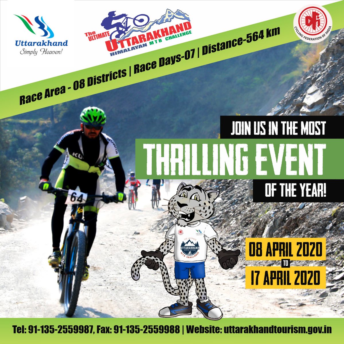 UTDBofficial's tweet image. Are you ready for the Most Thrilling Event of the year?
Join us for &apos;The Ultimate Uttarakhand Himalayan MTB Challenge&apos; 8 Apr -17 Apr
For details call +8191995014
Visit: facebook.com/events/1035114…

#mtbchallenge #cycling #adventuresports #uttarakhandtourism #simplyheaven
