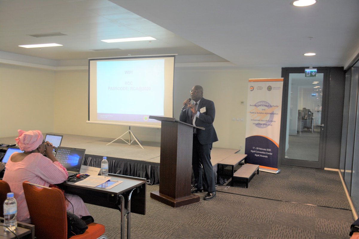 RwandaCAA's tweet photo. Happening in #Rwanda: African representation from the aviation industry convenes for knowledge sharing in a 4 day unmanned Aircraft Systems integration workshop by @RwandaCAA and @FAANews https://t.co/tCet3j91KK