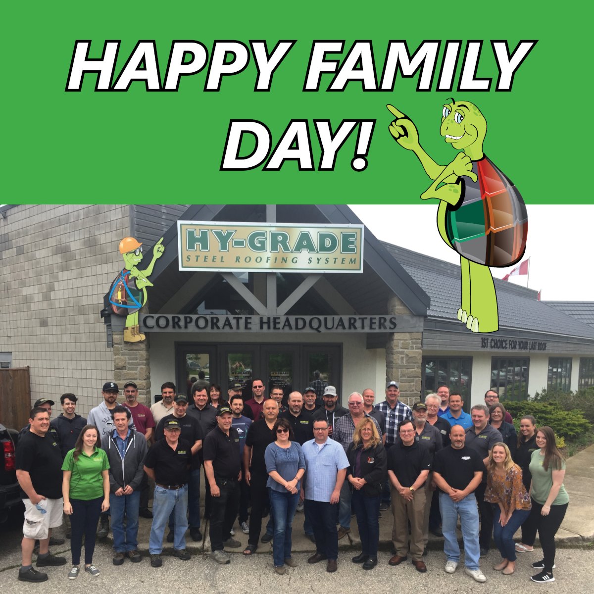 HyGradeRoofing's tweet photo. Happy Family Day to our Hy-Grade Family! We hope everyone enjoys some time with their friends and family today 😁💞

Please note that Hy-Grade Head Office will be closed today (Monday, February 17th) and will re-open at normal time tomorrow 

#FamilyDay #HyGradeFamily https://t.co/RM9SXpgXcL